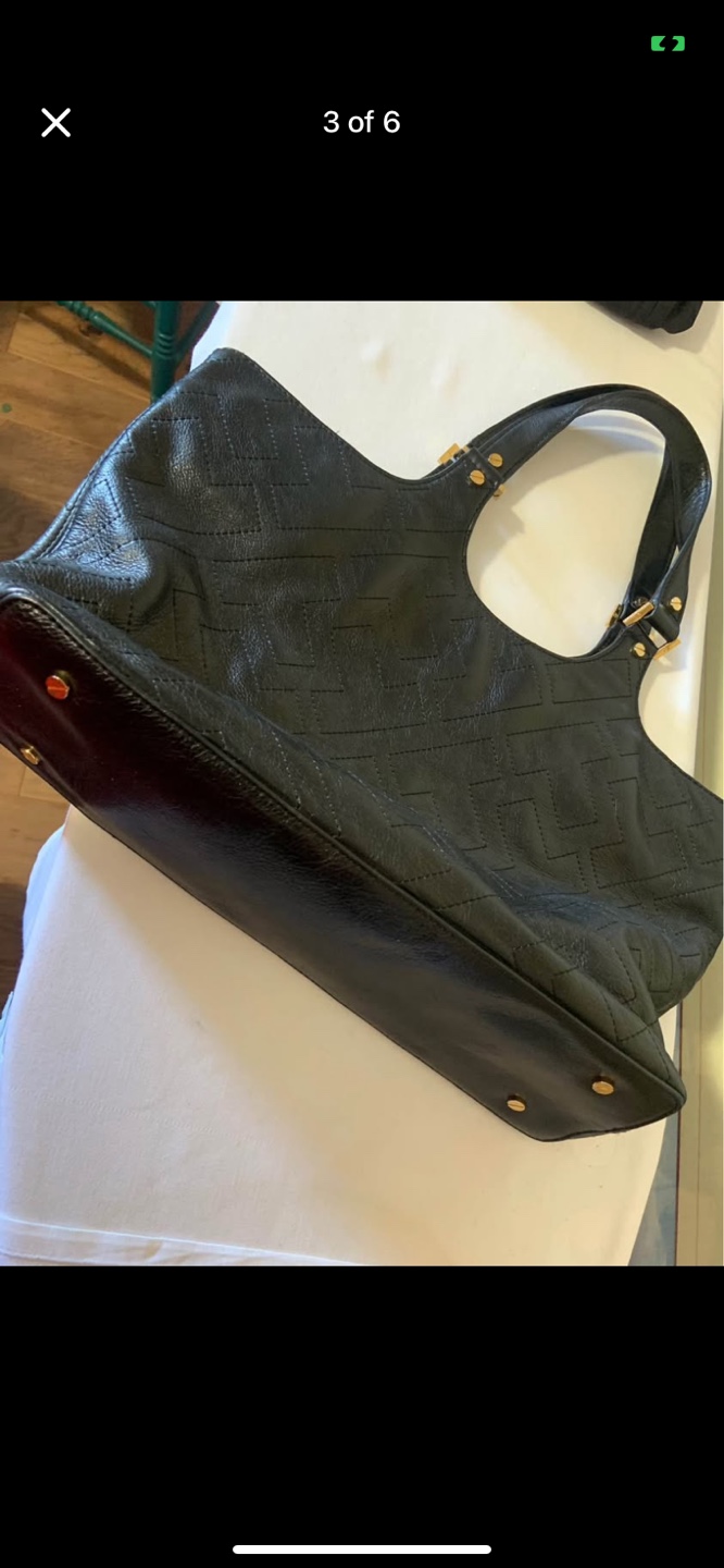 Tory Burch Black Leather Tote Bag - photo 4