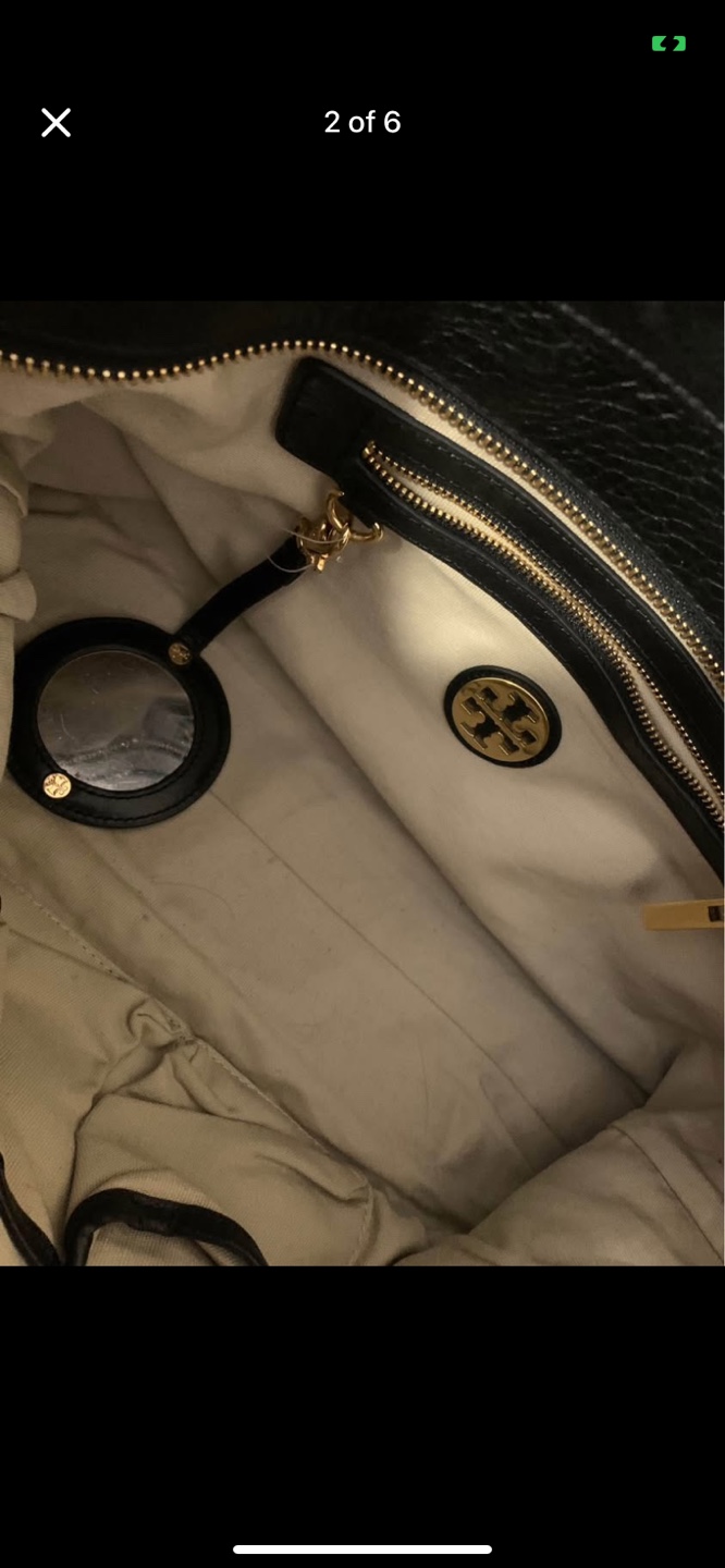Tory Burch Black Leather Tote Bag - photo 2