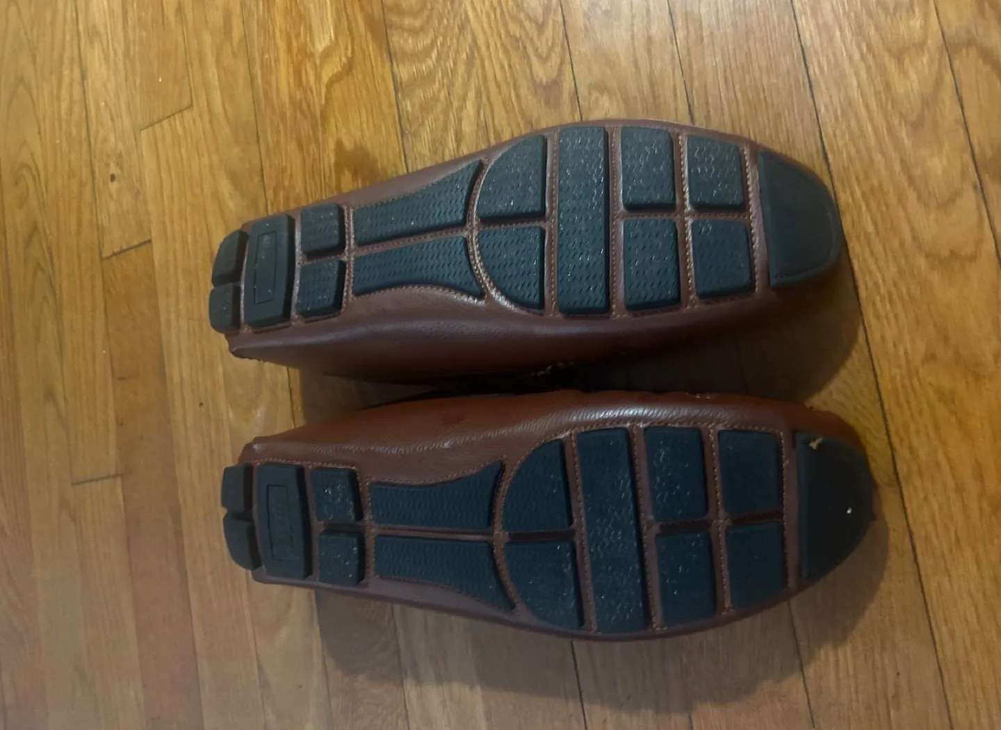 Men's Brown Leather Loafers/Dress Shoes, US Men’s 15 image indicator(3)