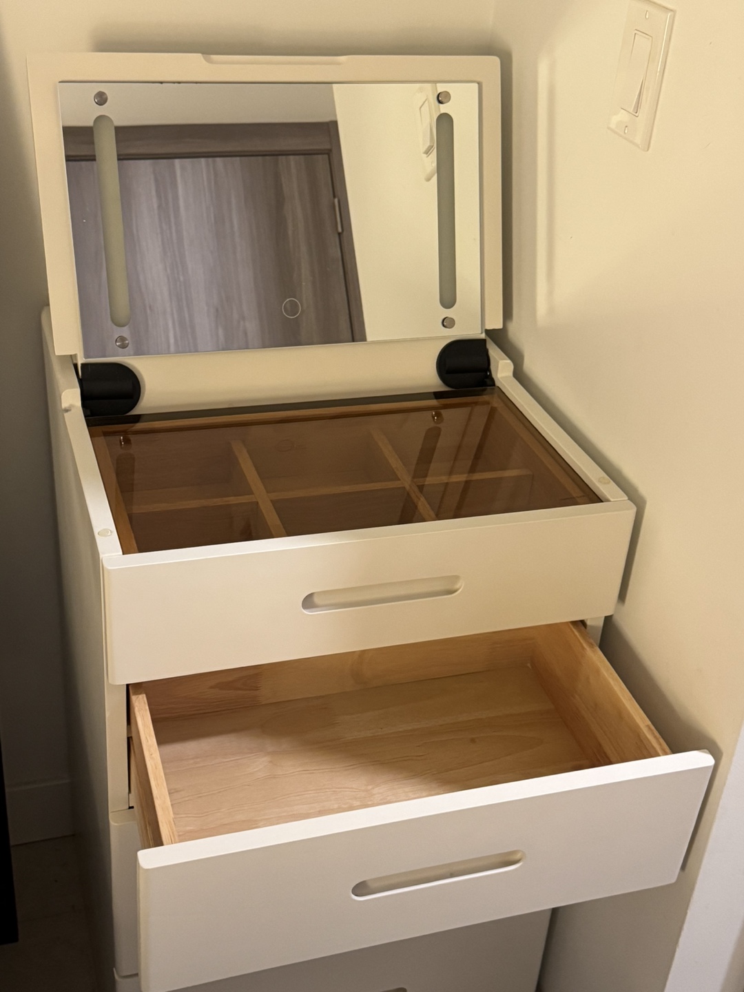 LED Vanity with Seat Mirror and Storage - photo 4