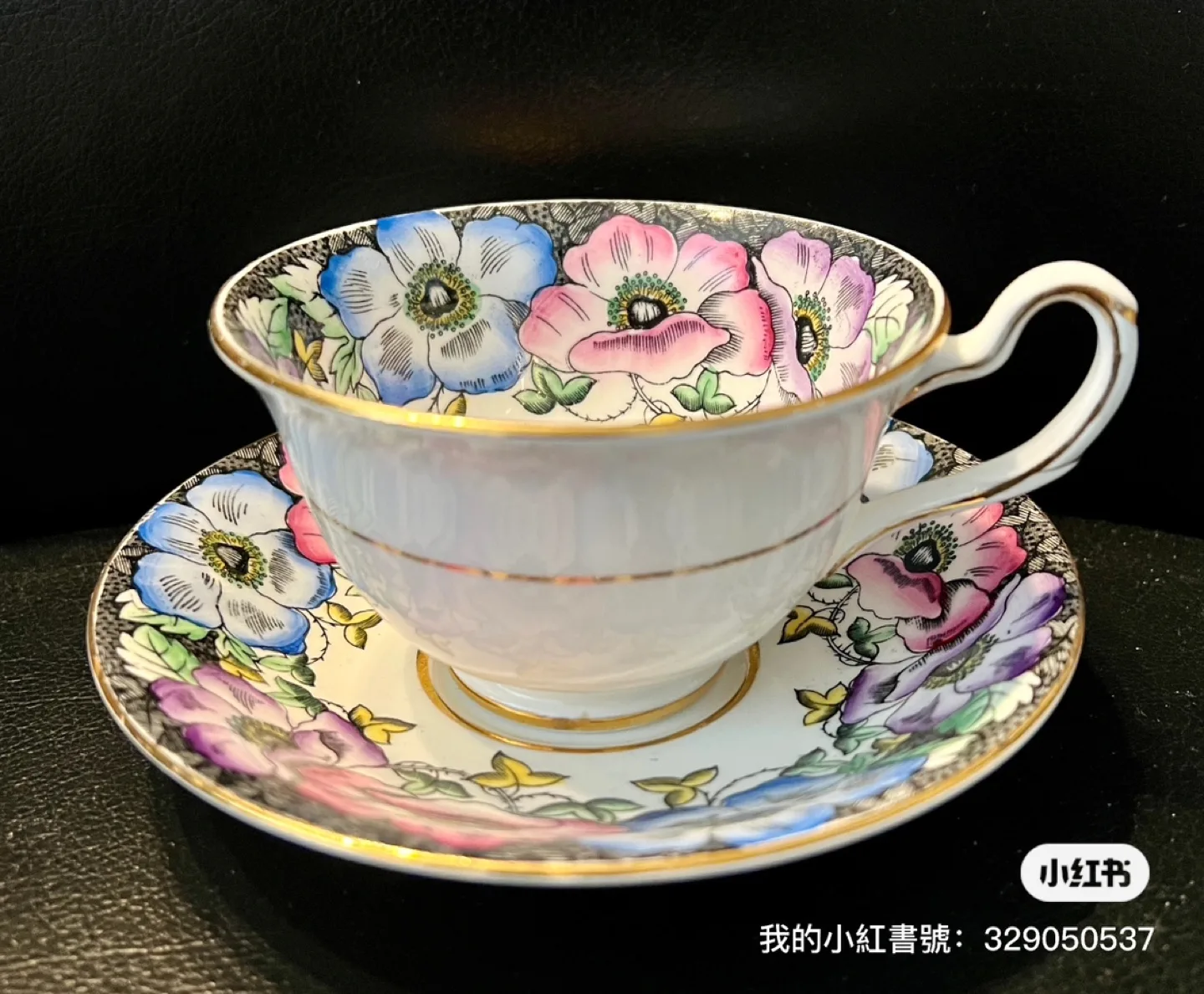 Vintage Taylor & Kent Bone China Teacup and Saucer image indicator(4)