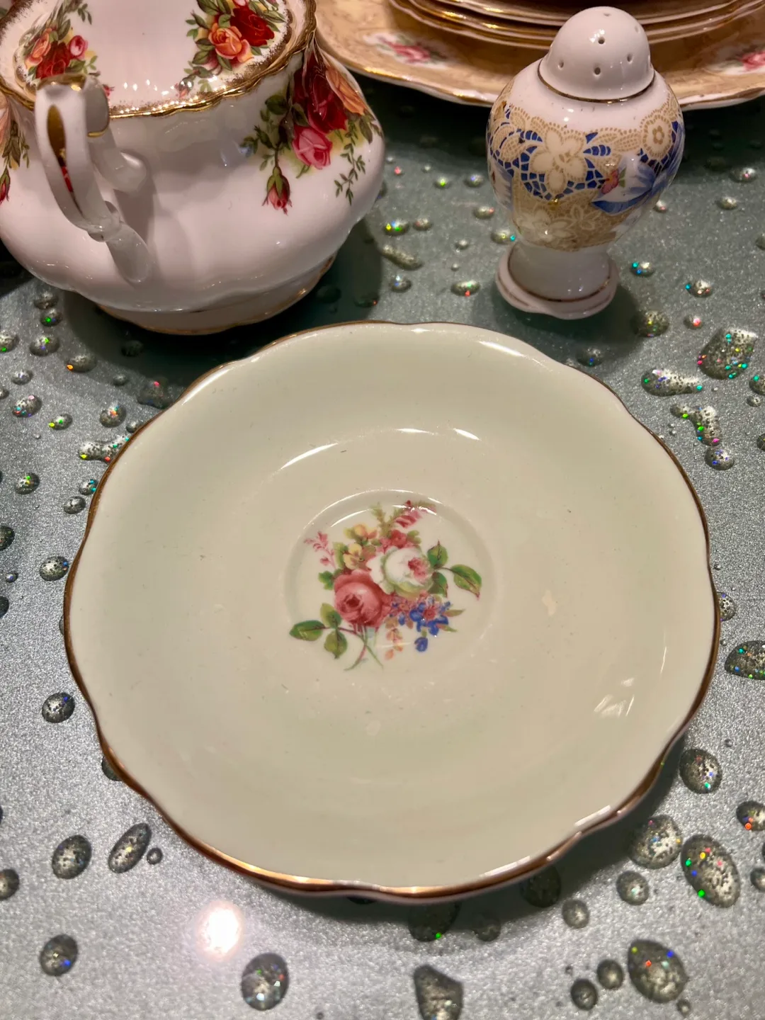 Vintage EB foley bone china Teacup and Saucer image indicator(3)