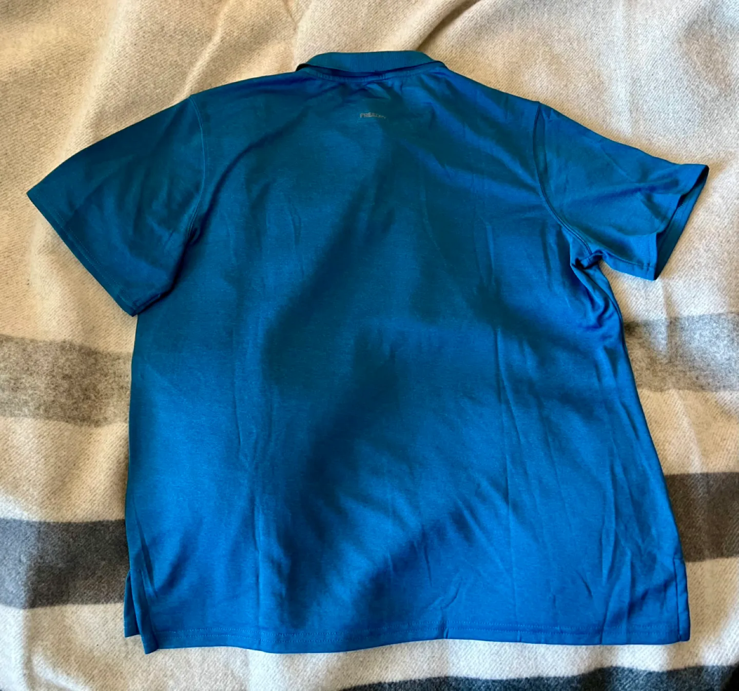 Eddie Bauer Men's Freeport Performance Polo Shirt True Blue image indicator(4)