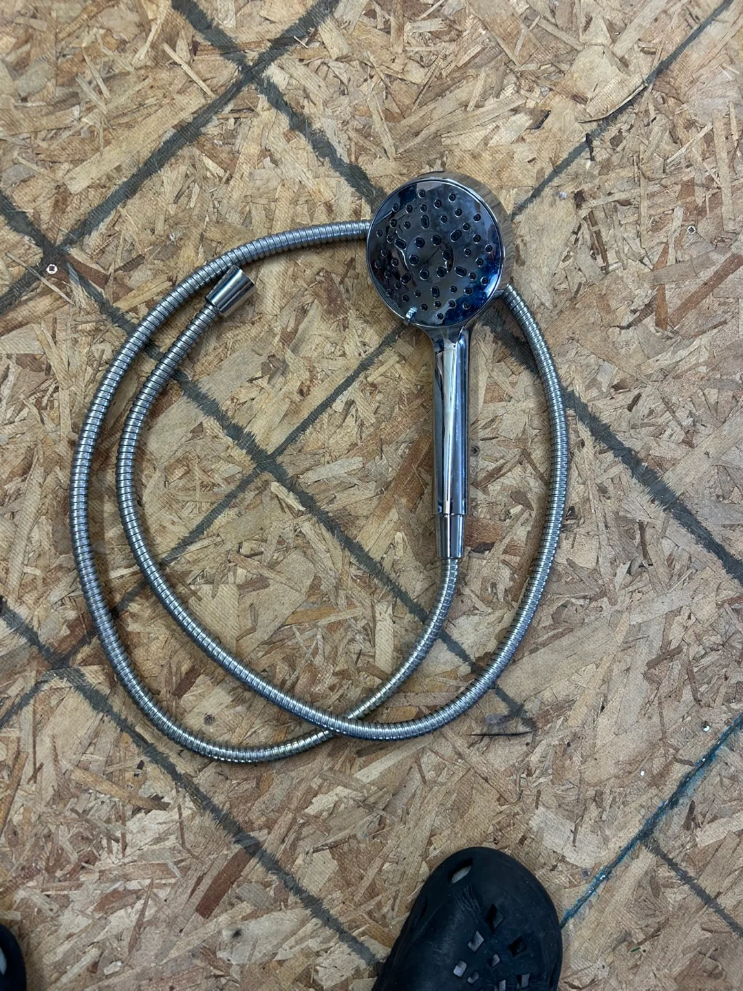 Chrome Handheld Shower Head with Hose thumbnail