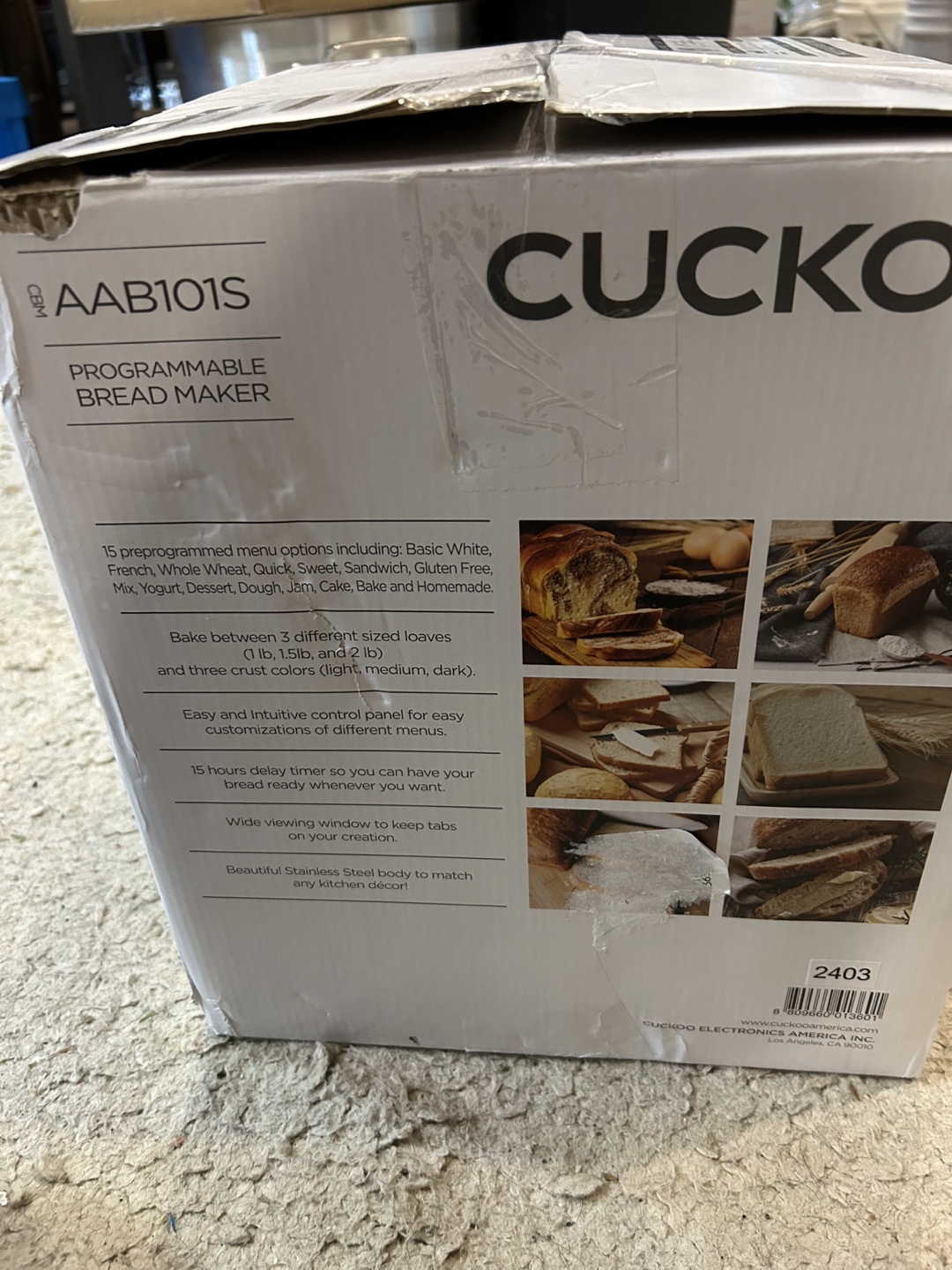 Cuckoo Programmable Bread Maker - New in Box - photo 3