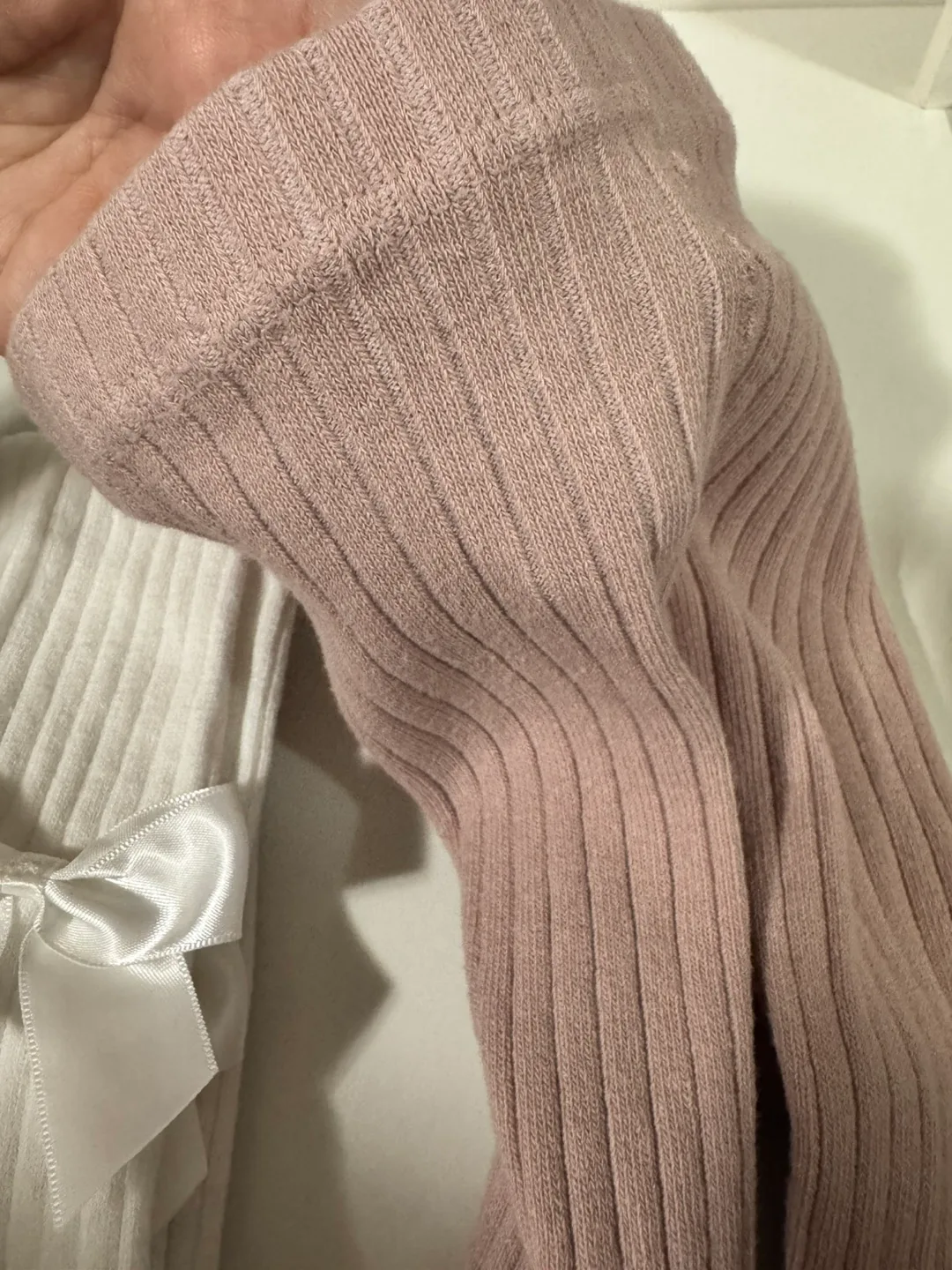 Baby Girl Ribbed Knee-High Socks with Bows - 3 Pack image indicator(3)