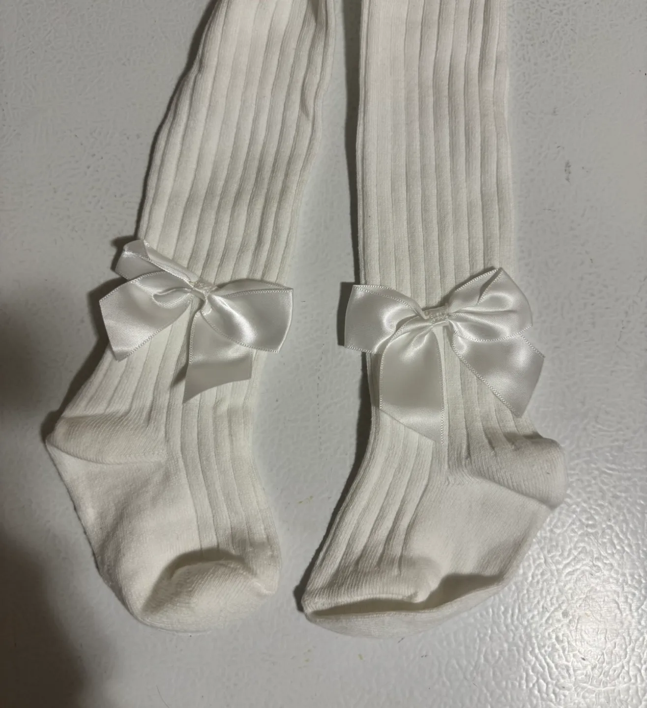 Baby Girl Ribbed Knee-High Socks with Bows - 3 Pack image indicator(4)