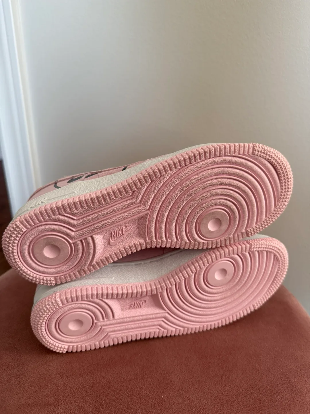 Nike Air Force 1 Smiley Face Sneakers - Size 4.5Y image indicator(2)