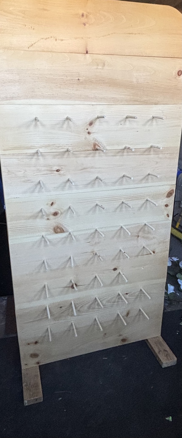 Wooden donut wall
