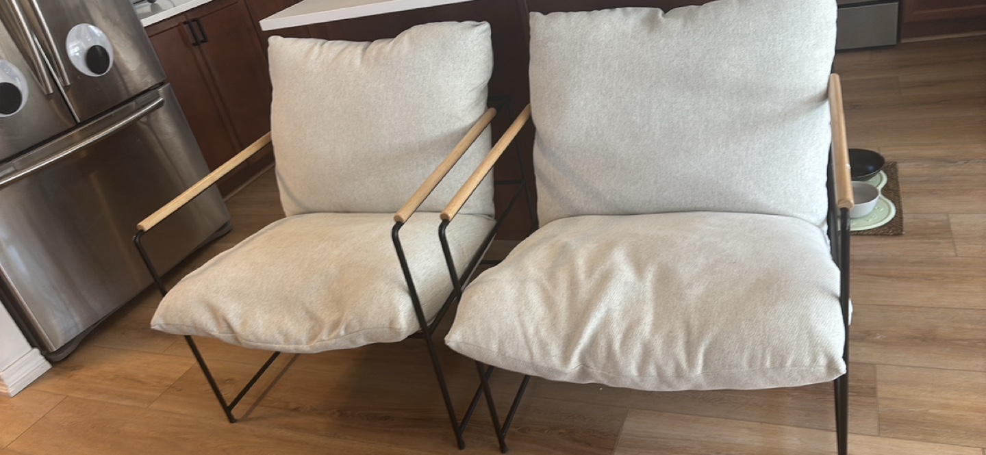 Pair of homesense living room chairs $450 for the pair