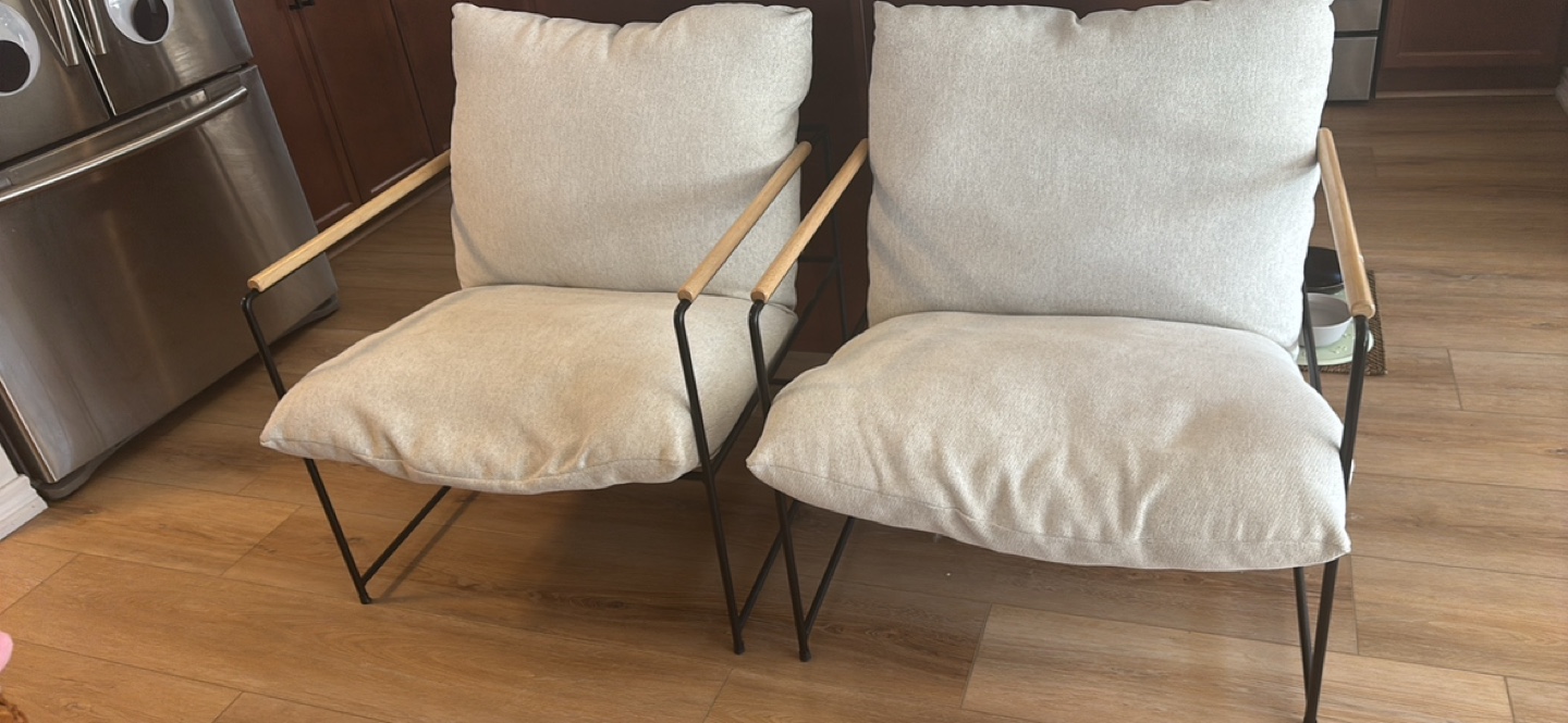 Pair of homesense living room chairs $450 for the pair - photo 2