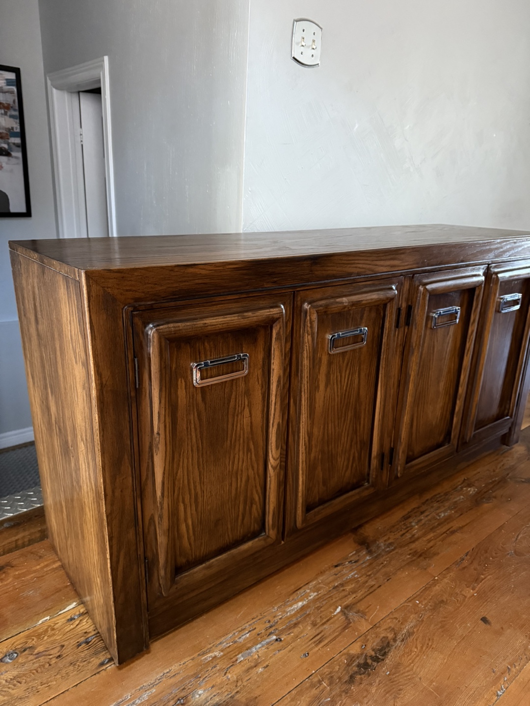 Mid-Century Modern Wood Credenza