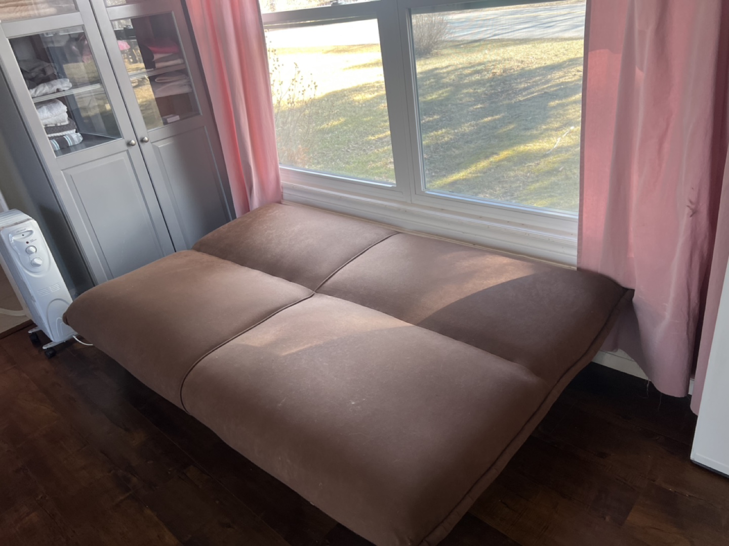 Brown Futon Couch - photo 2