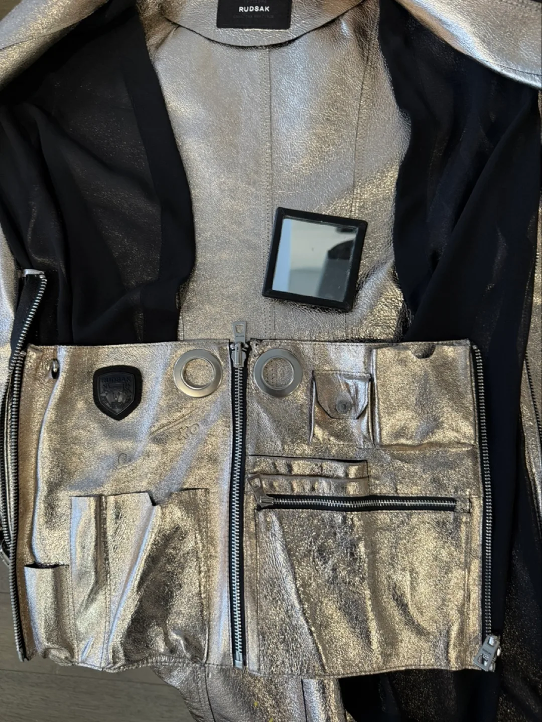 Rudsak Leather Jacket with removable pockets image indicator(3)