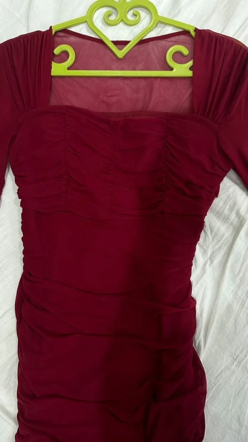 Red wine Dress image indicator(3)