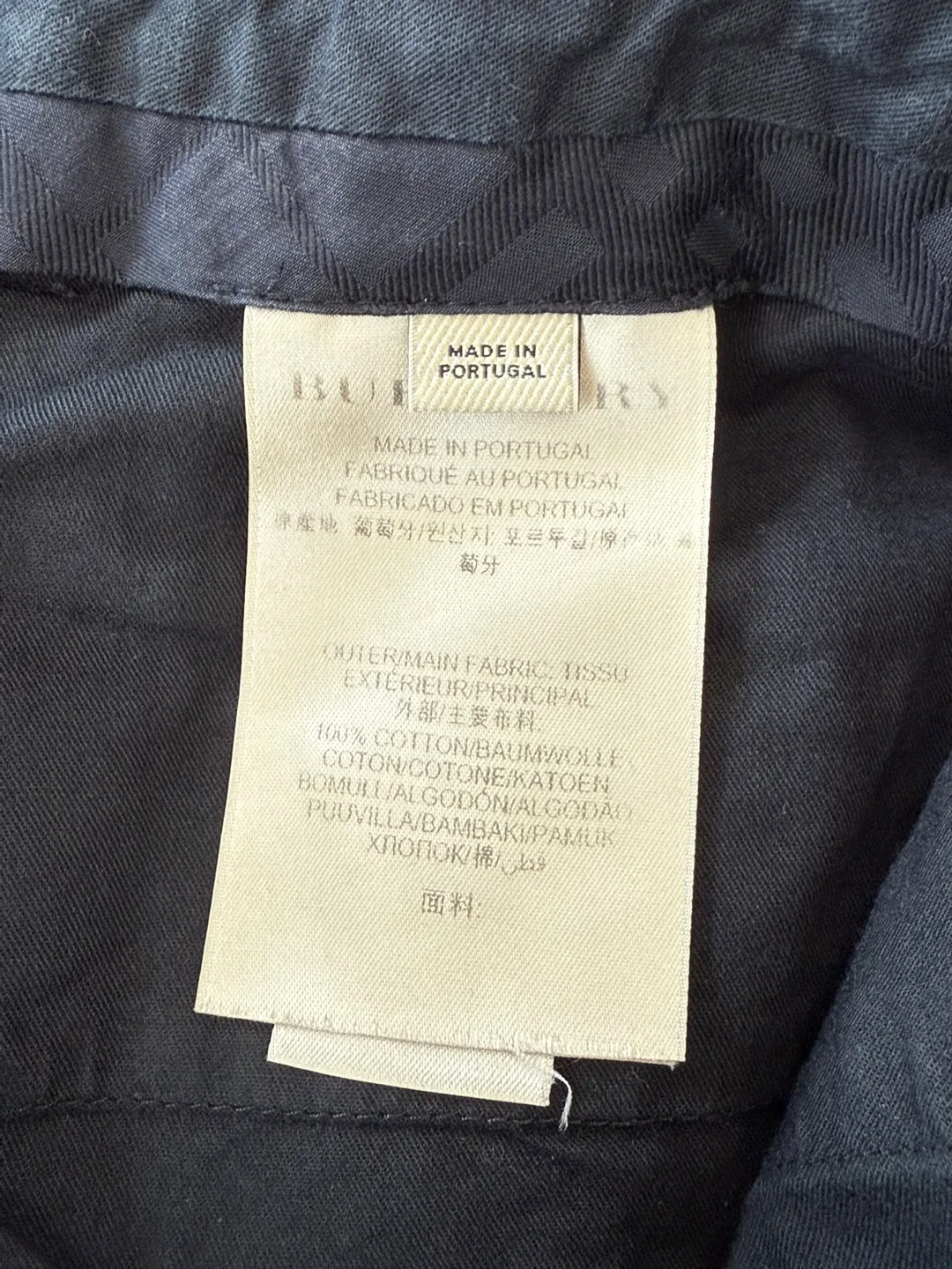 BURBERRY Men’s Pants Dark/Blue image indicator(10)