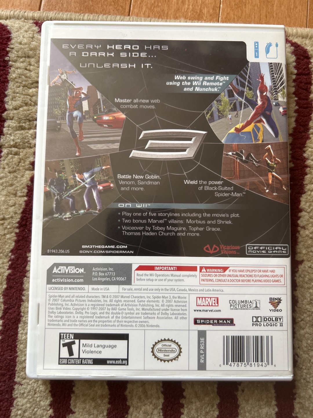 Wii Game Spider-Man 3 - photo 2
