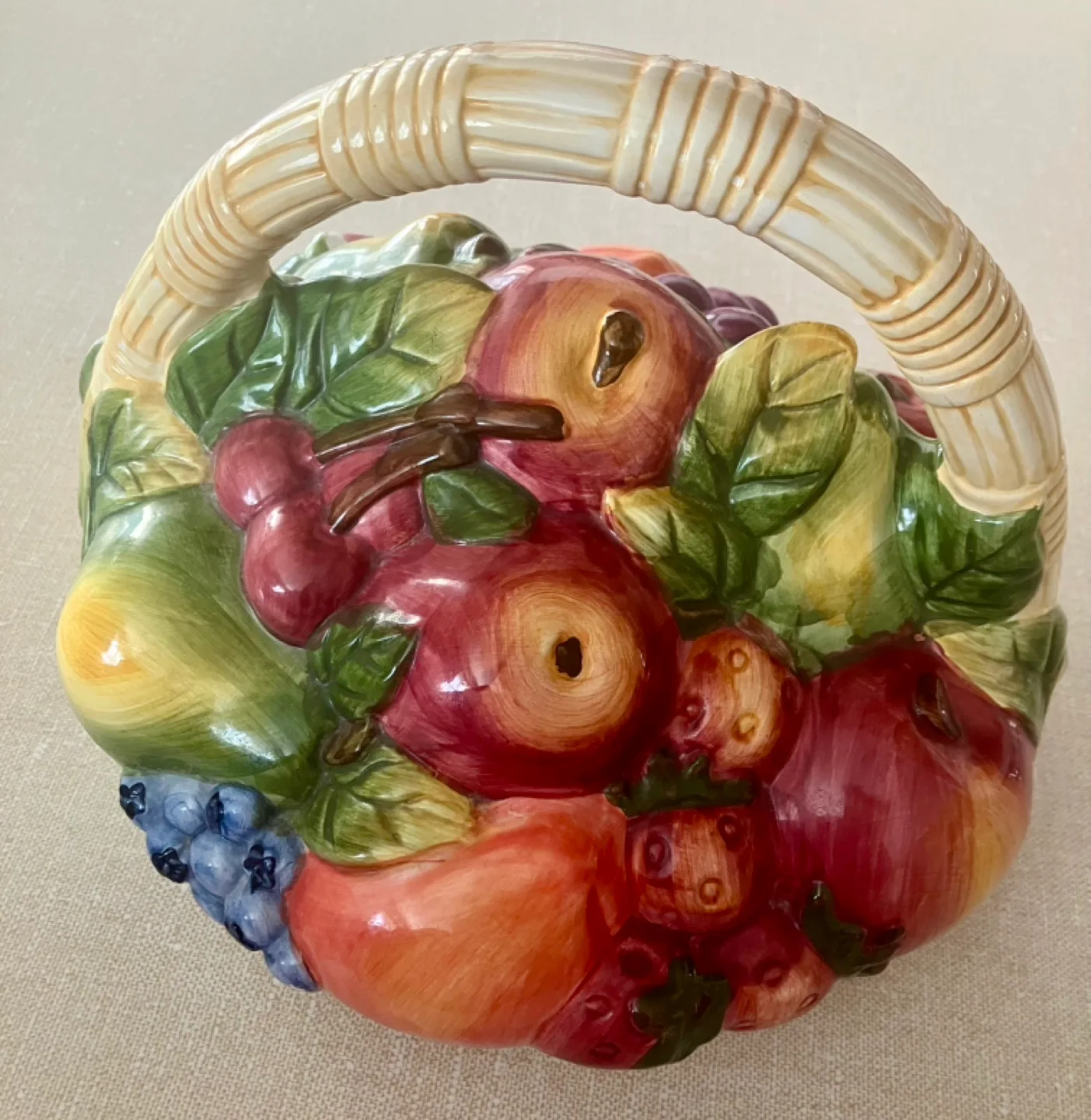Vintage Fruit Basket Cookie Jar image indicator(5)