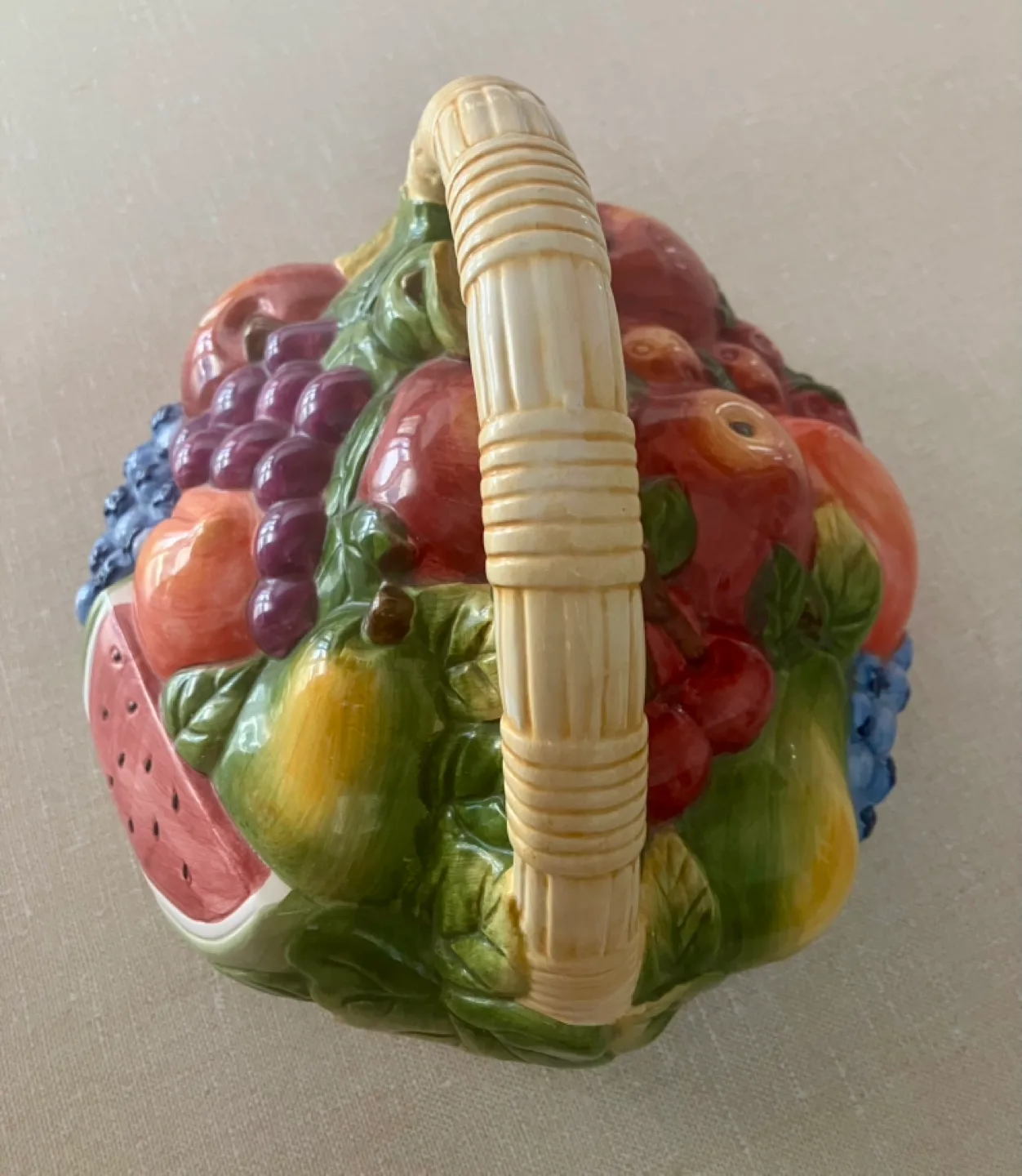Vintage Fruit Basket Cookie Jar image indicator(7)