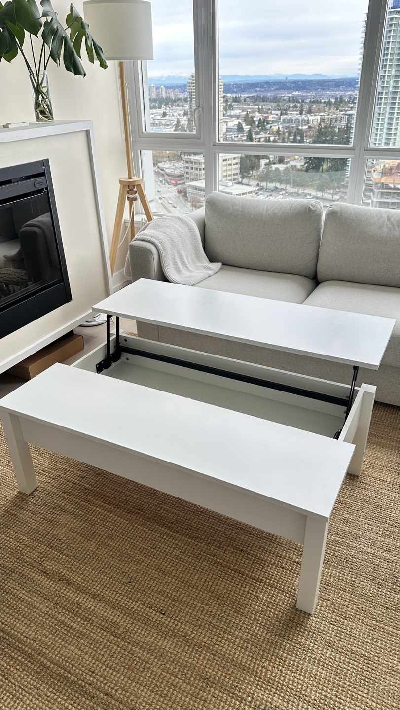 IKEA TRULLSTORP Lift-Top Coffee Table - White - photo 2