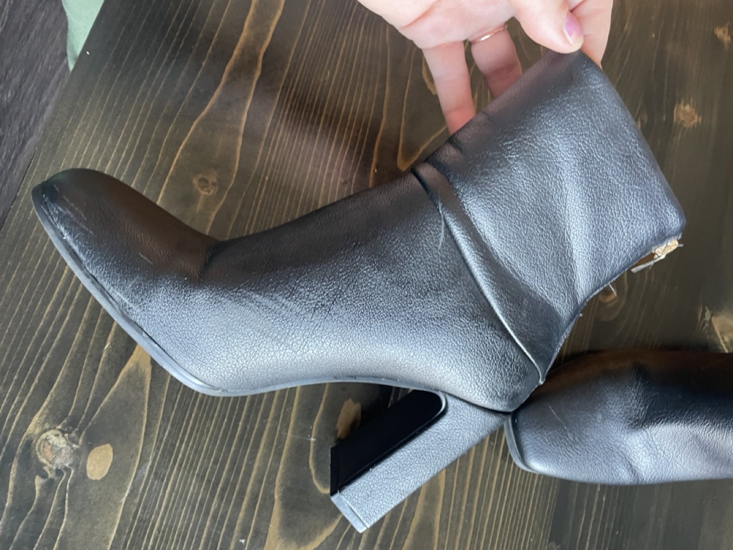Women's Black Ankle Boots Size 7
