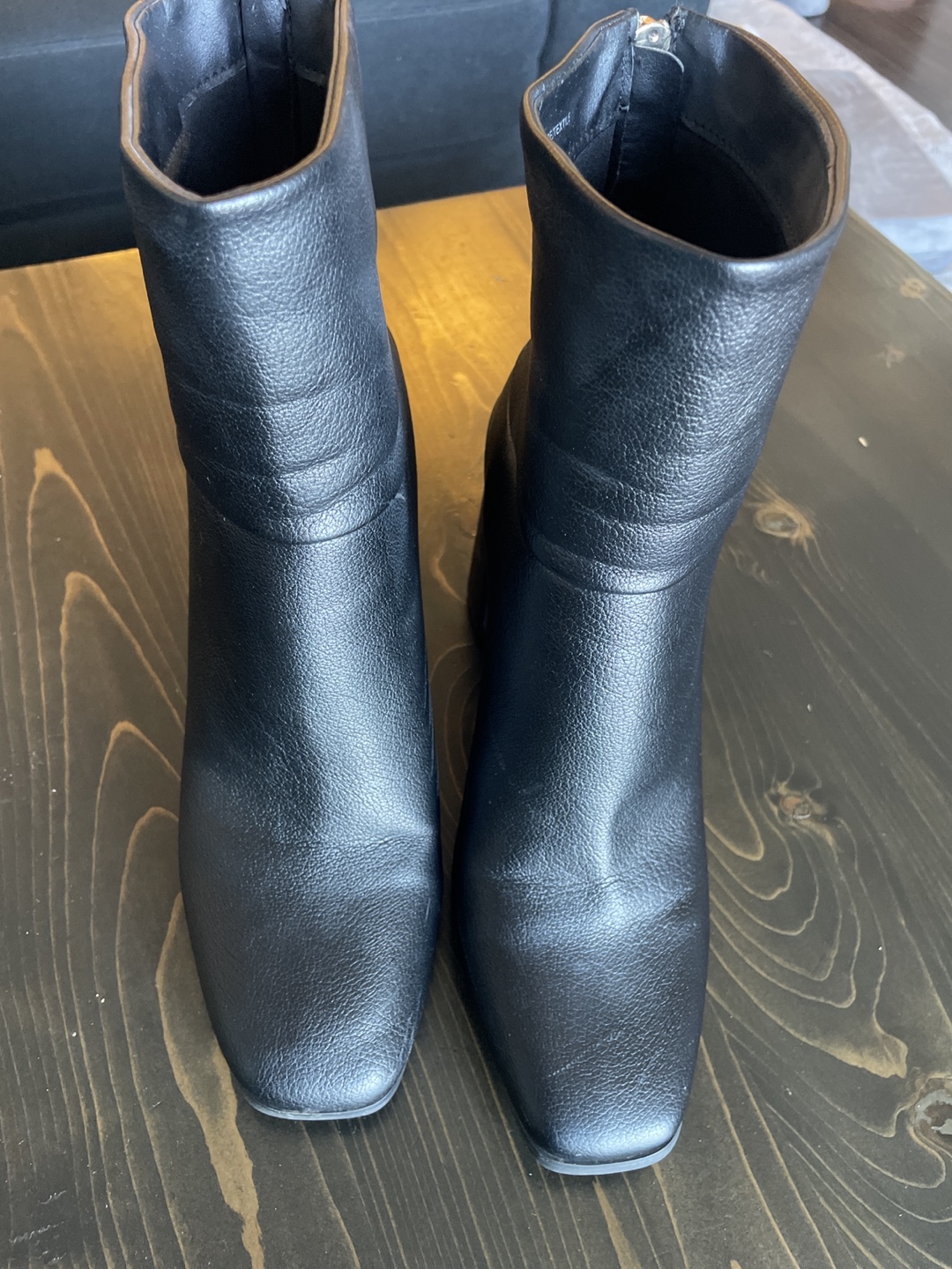 Women's Black Ankle Boots Size 7 - photo 5
