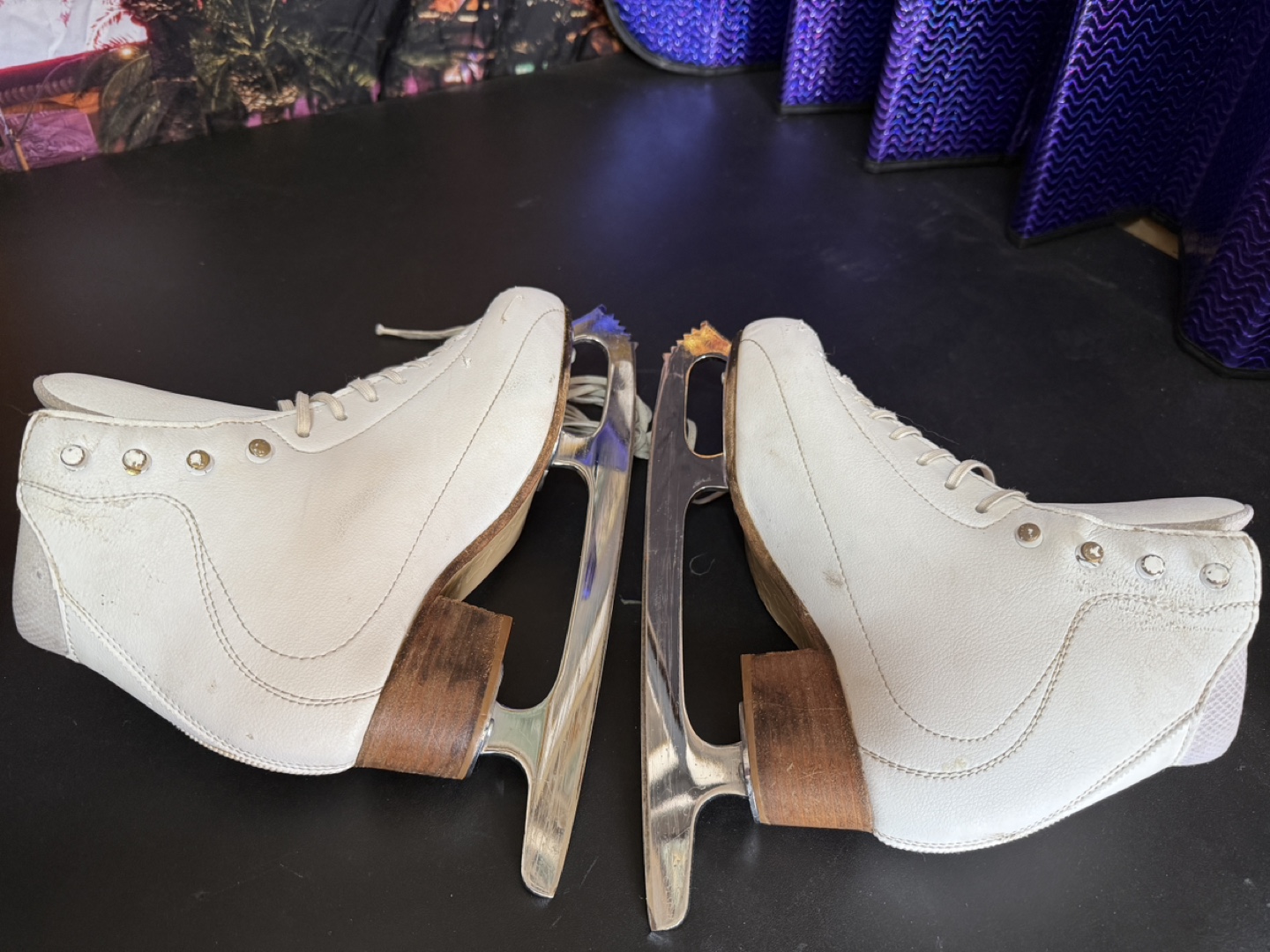 Used Riedell Figure Skates with MK Phantom Blades - Women's - photo 5