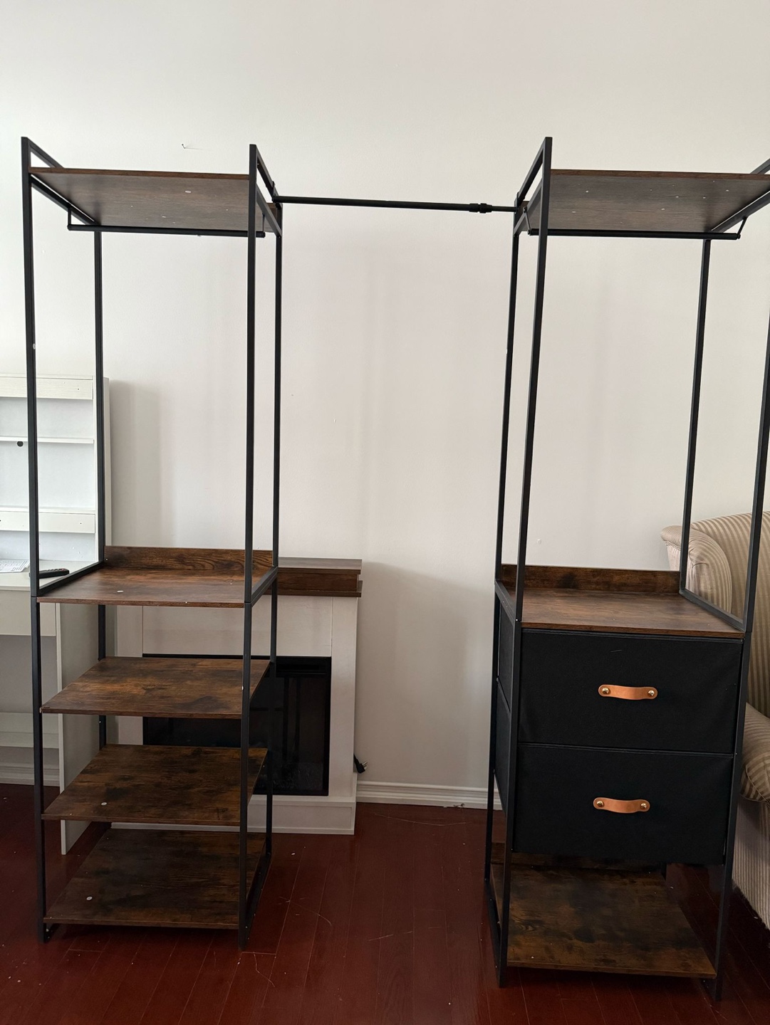 Closet Organizer with Shelves and Drawers