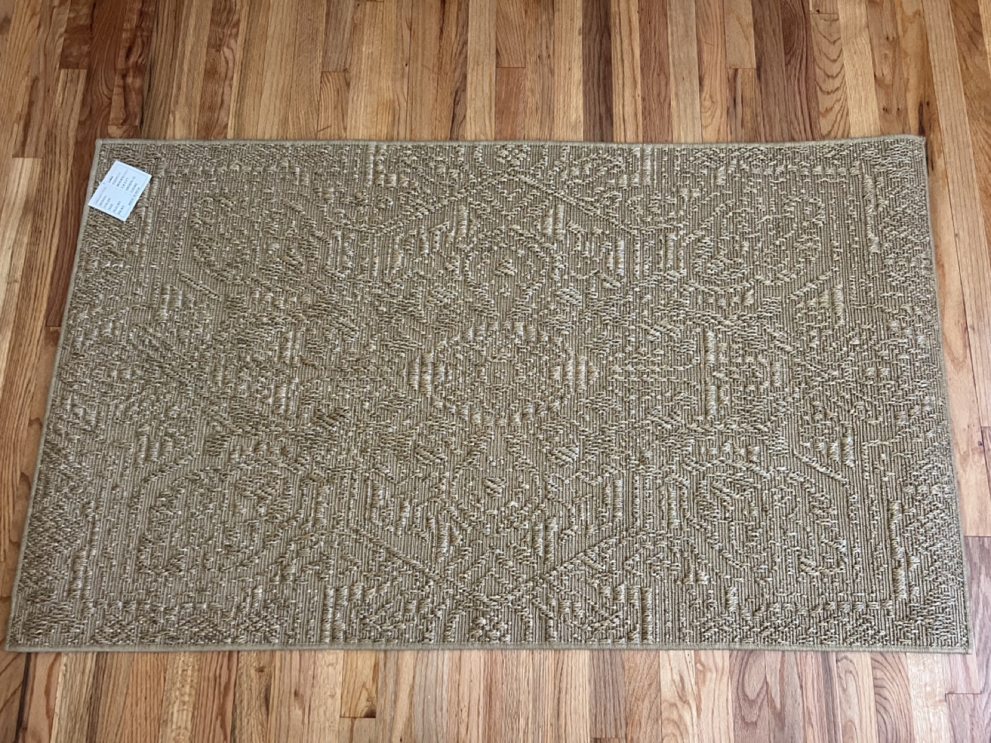 SISAL INDOOR/OUTDOOR AREA RUG 3’ X 5’, KOOPER WHEATBERRY