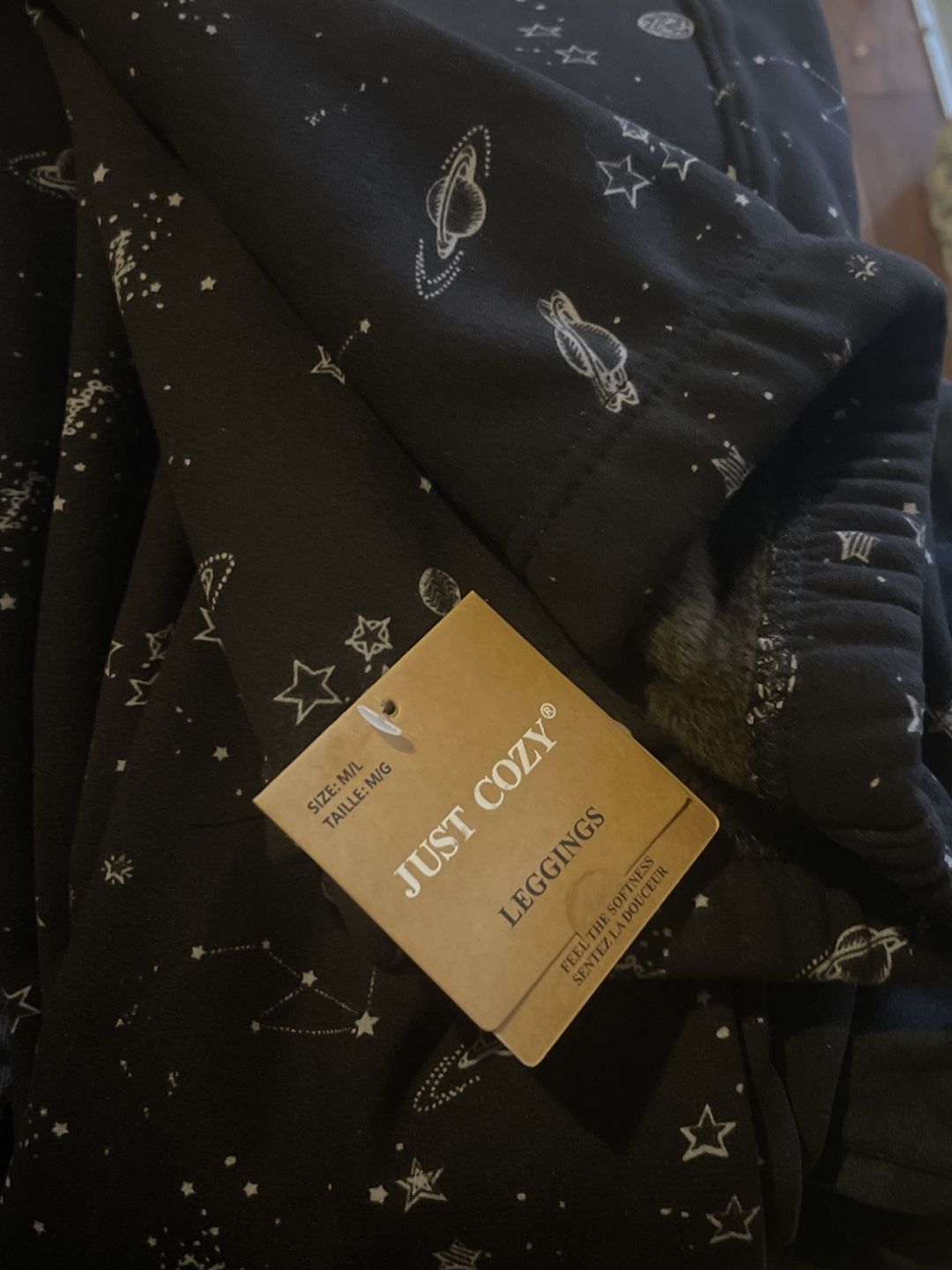 Just Cozy Fleece-Lined Leggings - Size M/L - Three Styles