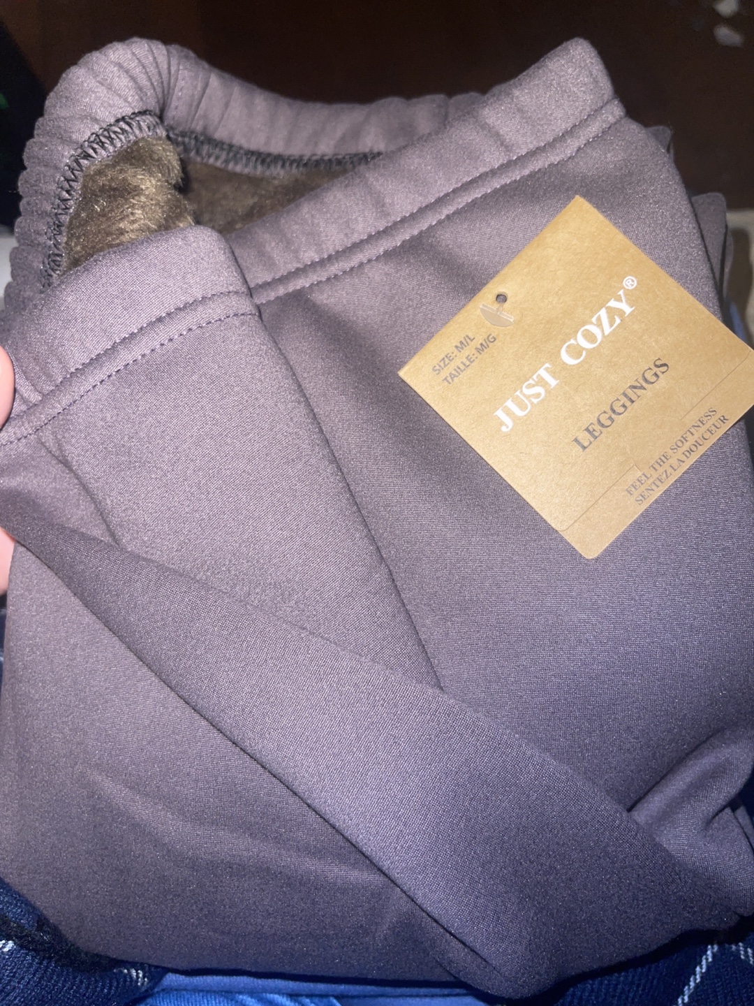 Just Cozy Fleece-Lined Leggings - Size M/L - Three Styles - photo 3