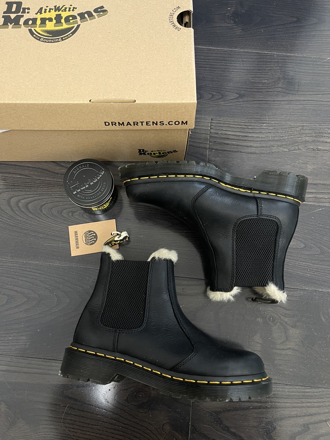 Dr. Martens 2976 Fur-Lined Chelsea Boots