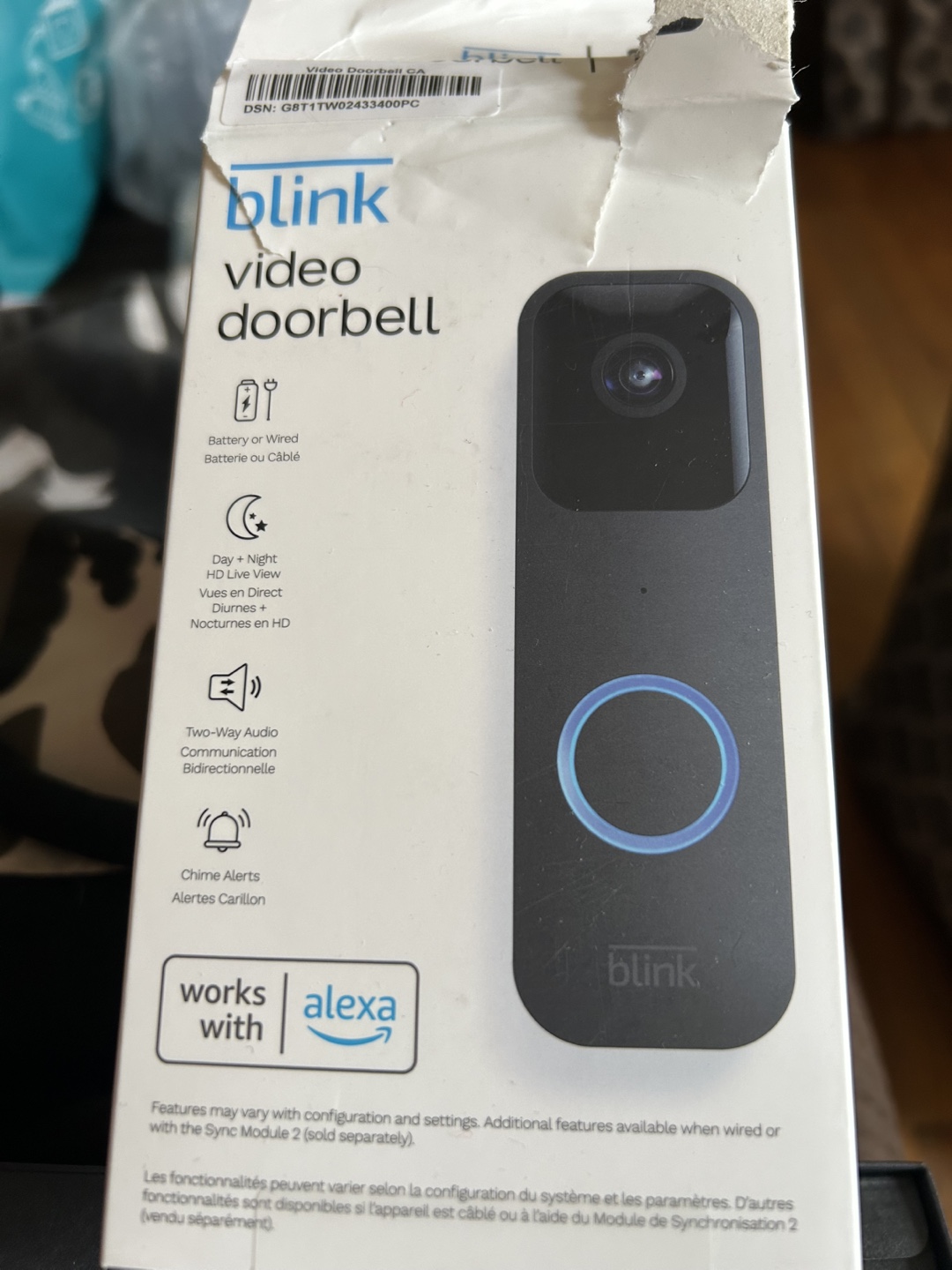 Blink Video Doorbell - Battery or Wired
