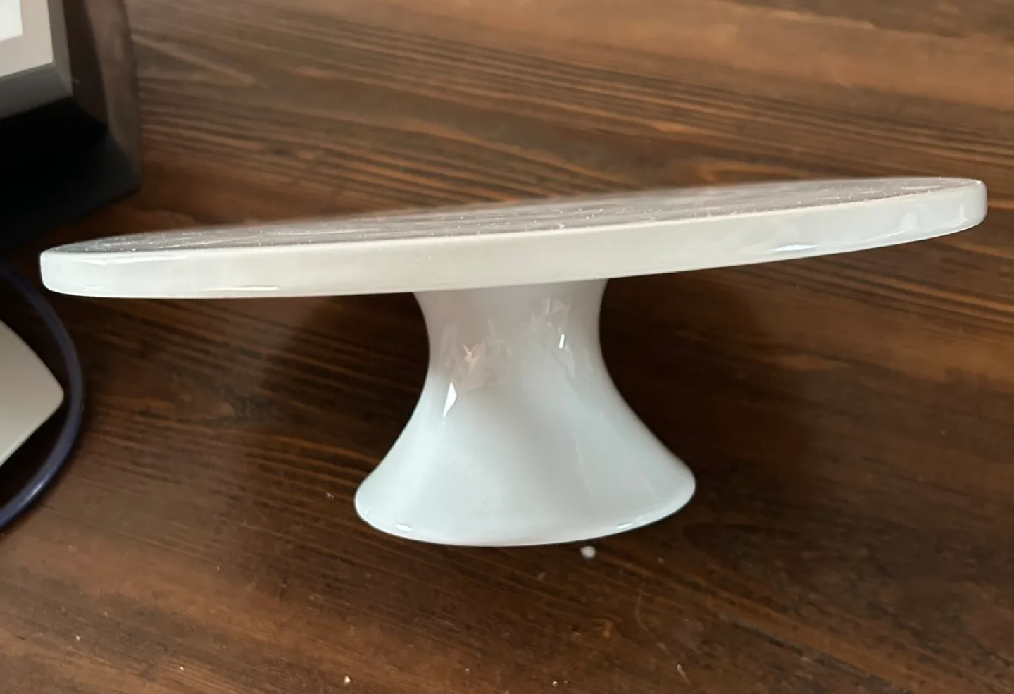White Ceramic Cake Stand #freecycle