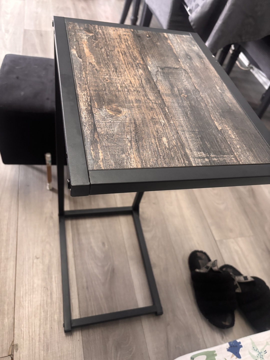 C-Shaped End Table