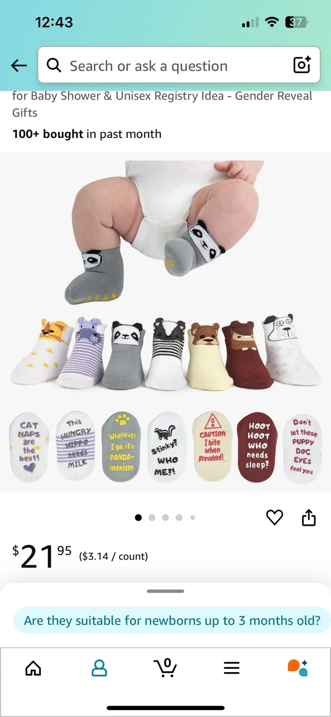 7 Pairs of Baby Socks - Ziri & Zane image indicator(3)