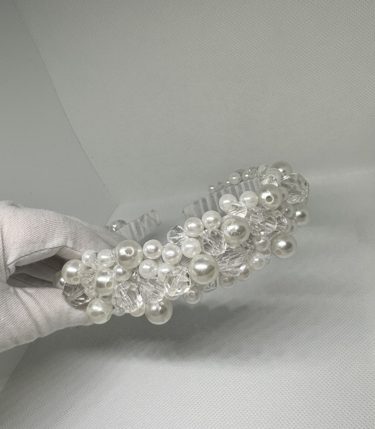 Elegant Pearl and Crystal Headband