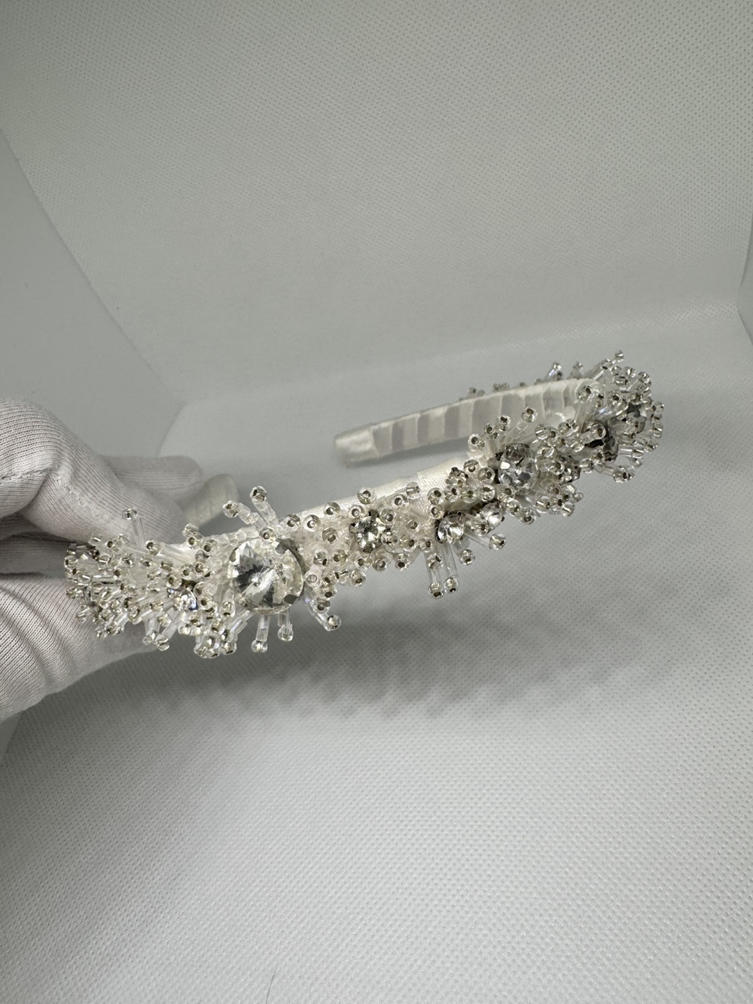 Crystal Beaded Headband Handmade