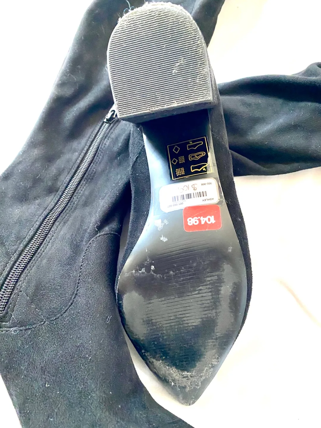 Call It Spring black over-the-knee boots Size 8.5 image indicator(6)