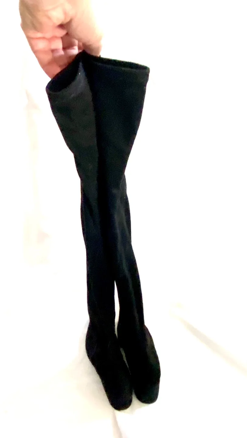 Call It Spring black over-the-knee boots Size 8.5 image indicator(5)