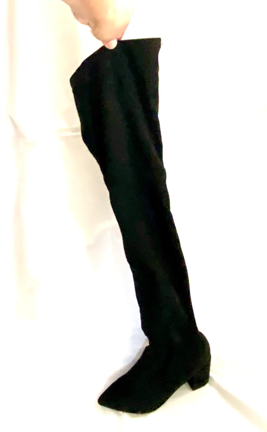 Call It Spring black over-the-knee boots Size 8.5 image indicator(3)