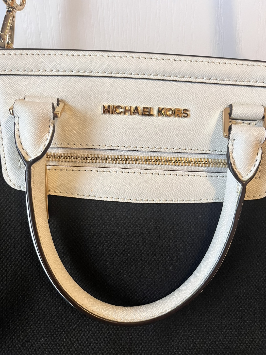 Michael Kors Black and White Satchel Handbag - photo 2