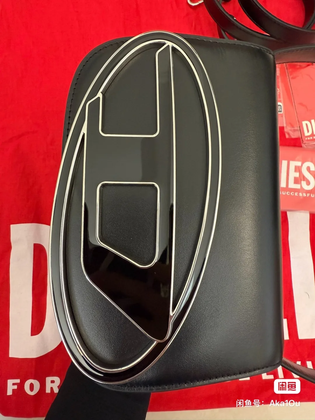 Diesel Black Leather Crossbody Bag thumbnail