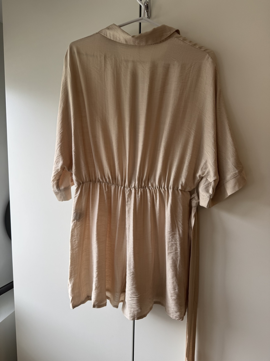 Brand New Beige Button-Down Romper - photo 3