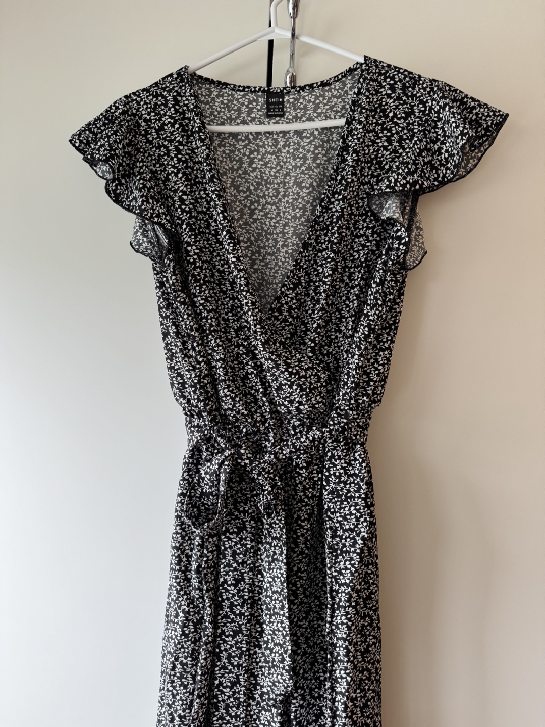 Brand new  Black and White Floral Jumpsuit