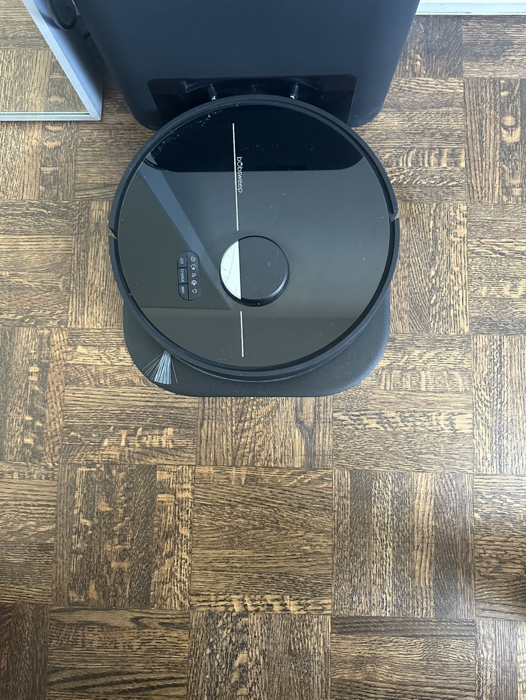 Dustin Self-Emptying Robot Vacuum Cleaner and Mop in Black - photo 3