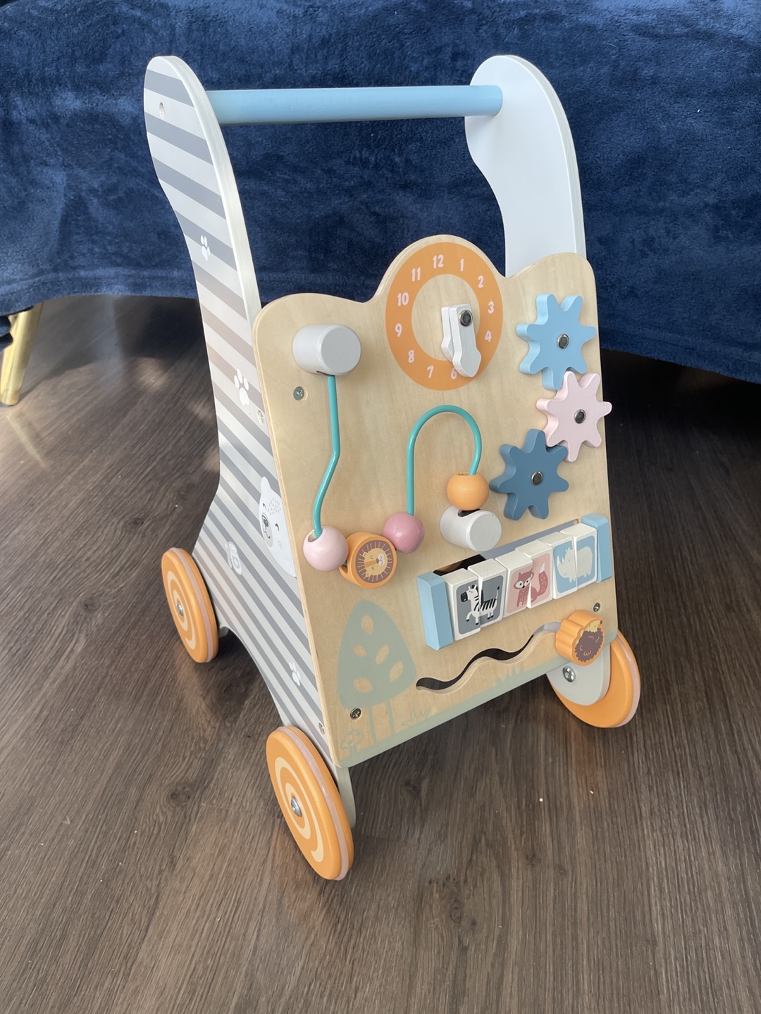 Wooden Baby Walker with Activity Centre