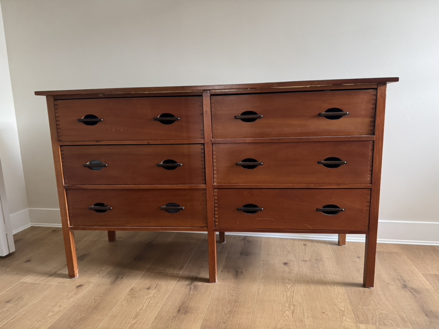 Wood Dresser - Six Drawers
