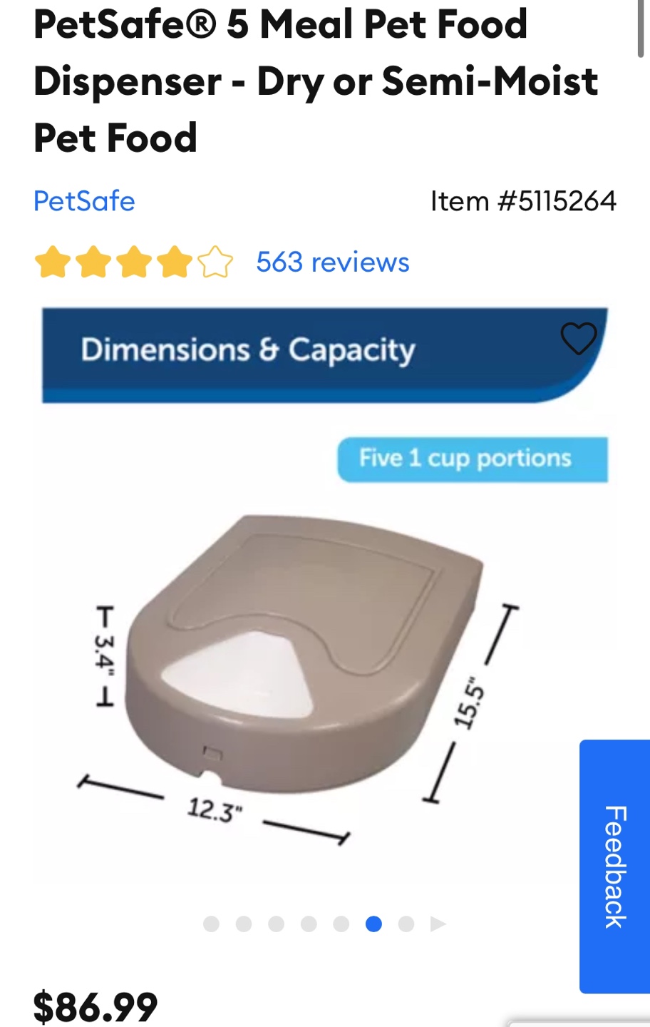 PetSafe 5 Meal Pet Food Dispenser - photo 4