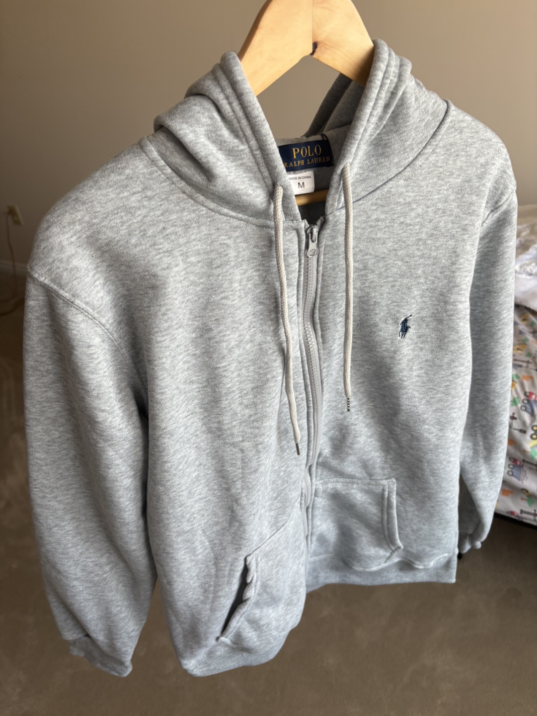 Men's Polo Ralph Lauren Grey Zip-Up Hoodie and Joggers - photo 2